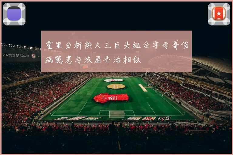 霍里分析热火三巨头组合字母哥伤病隐患与浓眉乔治相似